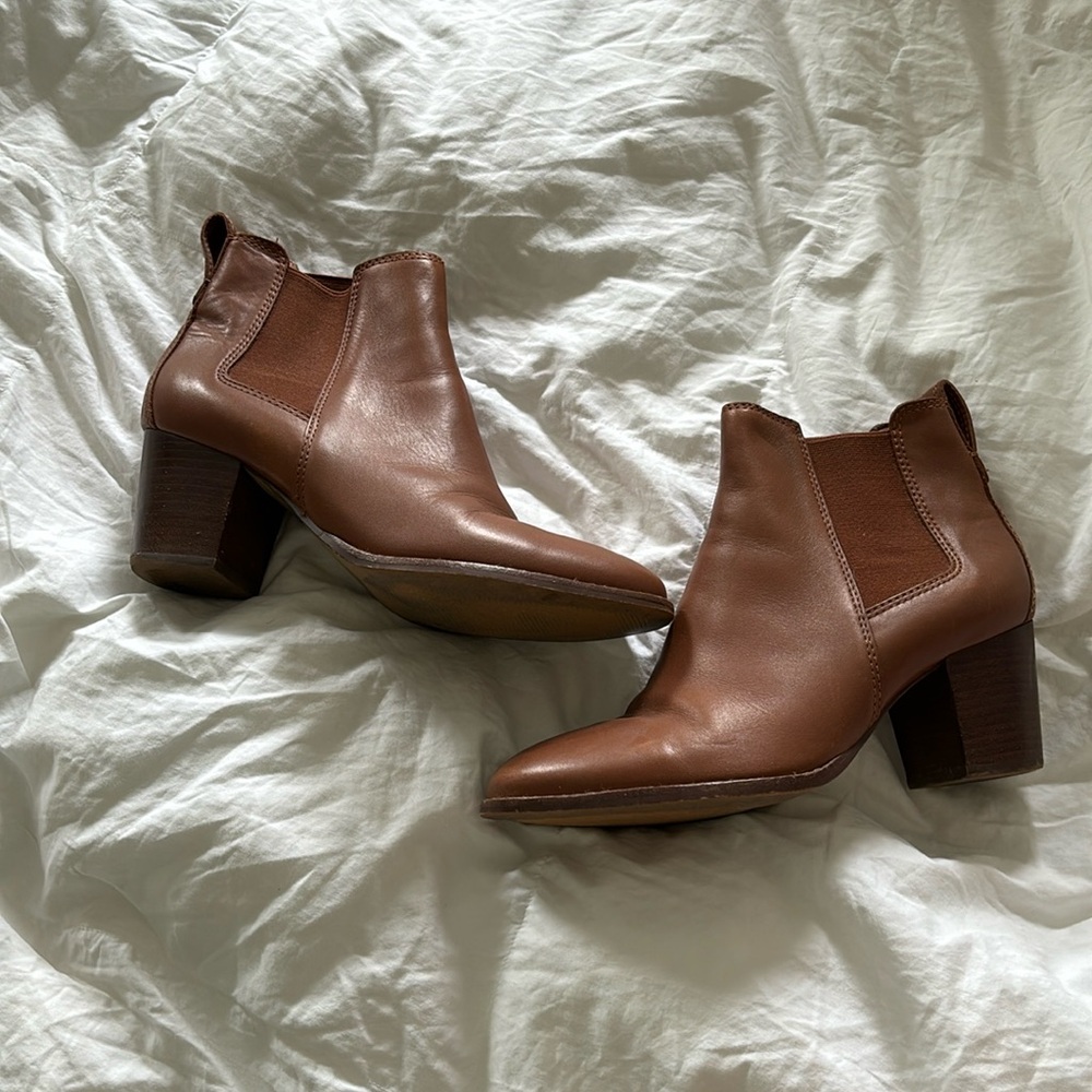 Madewell Brown Leather Booties (Great Condition)